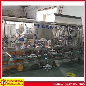 Dây chuyền dập nắp hộp thạch rau câu tự động CFD-2 – Hình ảnh máy tự động | ThinhVuongJSC.VN dap nap hop thach rau cau tu dong cfd2 4