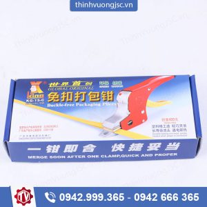 Máy hàn nhiệt dây đai nhựa KG-15C – Hình ảnh máy tự động | ThinhVuongJSC.VN Máy kẹp nhiệt dây đai KG-15C