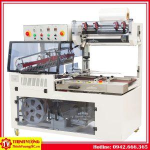 Máy cắt màng co tự động chữ L QDL-5545 + Máy co màng DSD-4520 – Hình ảnh máy tự động | ThinhVuongJSC.VN bo may cat co mang tu dong chu l dql 5545 dsd 4520 1