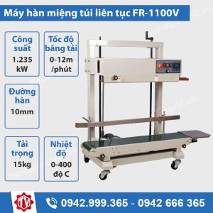 máy hàn miệng túi liên tục fr-1100v