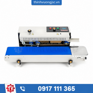 Máy hàn miệng túi liên tục FR-900 tiêu chuẩn, phun sơn — hotline 0917 111 365