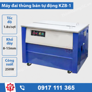 Máy đóng đai thùng KZB-1 bàn cao — Thịnh Vượng, hotline 0917 111 365