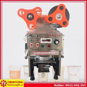 Máy dập nắp cốc bán tự động ET-Q9 – Hình ảnh máy tự động | ThinhVuongJSC.VN may dap nap coc etq9