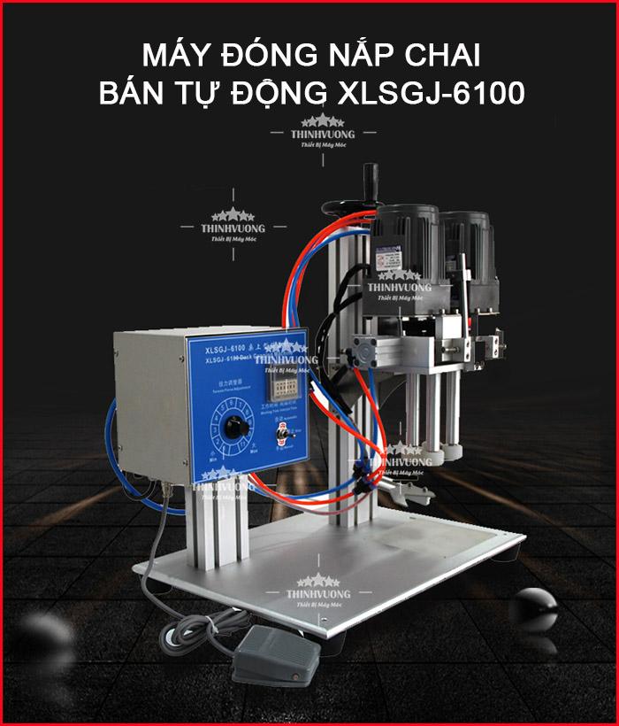Máy đóng nắp chai bán tự động XLSGJ-6100 – Hình ảnh máy tự động | ThinhVuongJSC.VN may dong nap chai ban tu dong xlsgj6100 1