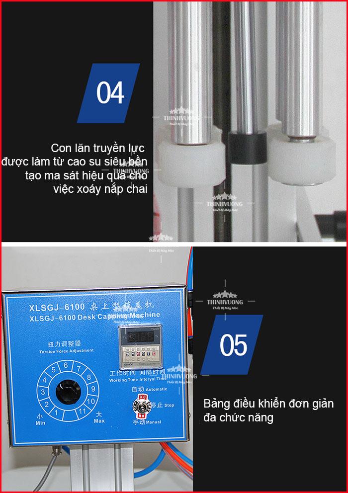 Máy đóng nắp chai bán tự động XLSGJ-6100 – Hình ảnh máy tự động | ThinhVuongJSC.VN may dong nap chai ban tu dong xlsgj6100 2