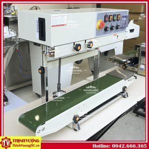 Máy hàn miệng túi liên tục in date điều chỉnh độ cao FRD-1000V CE – Hình ảnh máy tự động | ThinhVuongJSC.VN may han mieng tui lien tuc frd1000v son 3