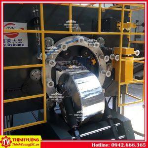 Máy quấn màng pallet lốp xe, sản phẩm dạng cuộn tròn kiểu dọc XH-800 – Hình ảnh máy tự động | ThinhVuongJSC.VN may quan mang pallet lop xe xh800 4