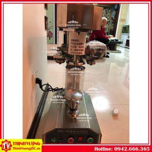 Máy viền nắp nhôm bán tự động TDFJ-160 (inox) – Hình ảnh máy tự động | ThinhVuongJSC.VN may vien nap nhom tdfj160 inox 4