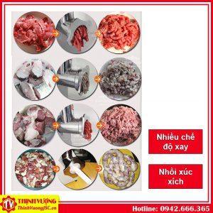 máy xay thịt bằng điện inox tj-12f thịnh vượng jsc 2