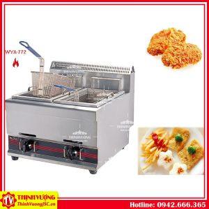 Bếp chiên nhúng đôi dùng gas 2 chảo, 2 giỏ WYA-772 – Hình ảnh máy tự động | ThinhVuongJSC.VN bep chien nhung doi dung gas 2 chao 2 gio wya772 1