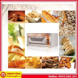 Lò nướng bánh bằng gas điều khiển cơ 1 tầng 2 khay QL-2 (Vỏ thép) – Hình ảnh máy tự động | ThinhVuongJSC.VN lo nuong banh bang gas 1 tang 2 khay ql2 vo thep