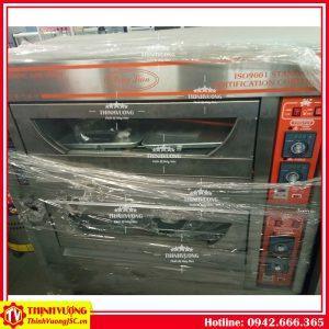 lo nuong banh bang gas 2 tang 4 khay ql4 vo thep 1