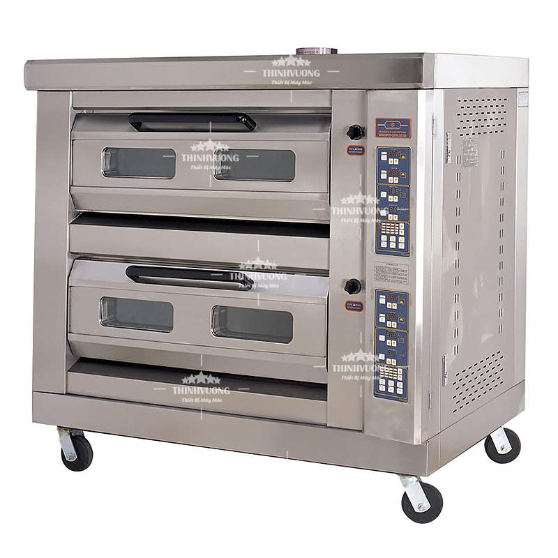 Lò nướng bánh bằng gas điều khiển điện tử 2 tầng 4 khay GFO-4C