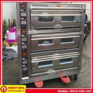 Lò nướng bánh dùng điện điều khiển cơ 3 tầng 6 khay PL-6 (Vỏ thép) – Hình ảnh máy tự động | ThinhVuongJSC.VN lo nuong banh dung dien dieu khien co 3 tang 6 khay pl6 vo thep 1
