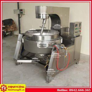 Nồi nấu công nghiệp dùng gas (tự động) có cánh khuấy (lệch tâm) 200 lít – Hình ảnh máy tự động | ThinhVuongJSC.VN noi nau cong nghiep co canh khuay dung gas 200 lit 1
