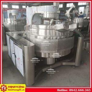 Nồi nấu công nghiệp dùng gas (tự động) có cánh khuấy (lệch tâm) 200 lít – Hình ảnh máy tự động | ThinhVuongJSC.VN noi nau cong nghiep co canh khuay dung gas 200 lit 3