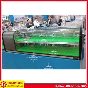 Tủ mát trưng bày Sushi 1 tầng để bàn GL-1200 – Hình ảnh máy tự động | ThinhVuongJSC.VN tu mat trung bay sushi 1 tang de ban gl1200 3
