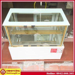 tu mat trung bay thuc pham 2 tang kinh phang 0.9m 2