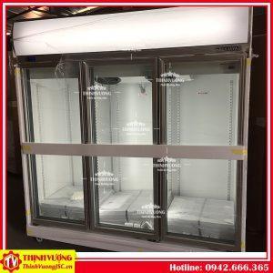 Tủ mát trưng bày thực phẩm 3 cánh kính Berjaya – Hình ảnh máy tự động | ThinhVuongJSC.VN tu mat trung bay thuc pham 3 canh kinh berjaya 2