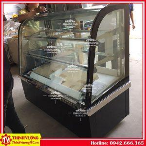 Tủ mát trưng bày thực phẩm kính cong Berjaya 515L (1.2 mét) – Hình ảnh máy tự động | ThinhVuongJSC.VN tu mat trung bay thuc pham kinh cong berjaya 515l 1.2m 1