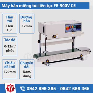 Máy hàn miệng túi liên tục điều chỉnh độ cao FR-900V CE