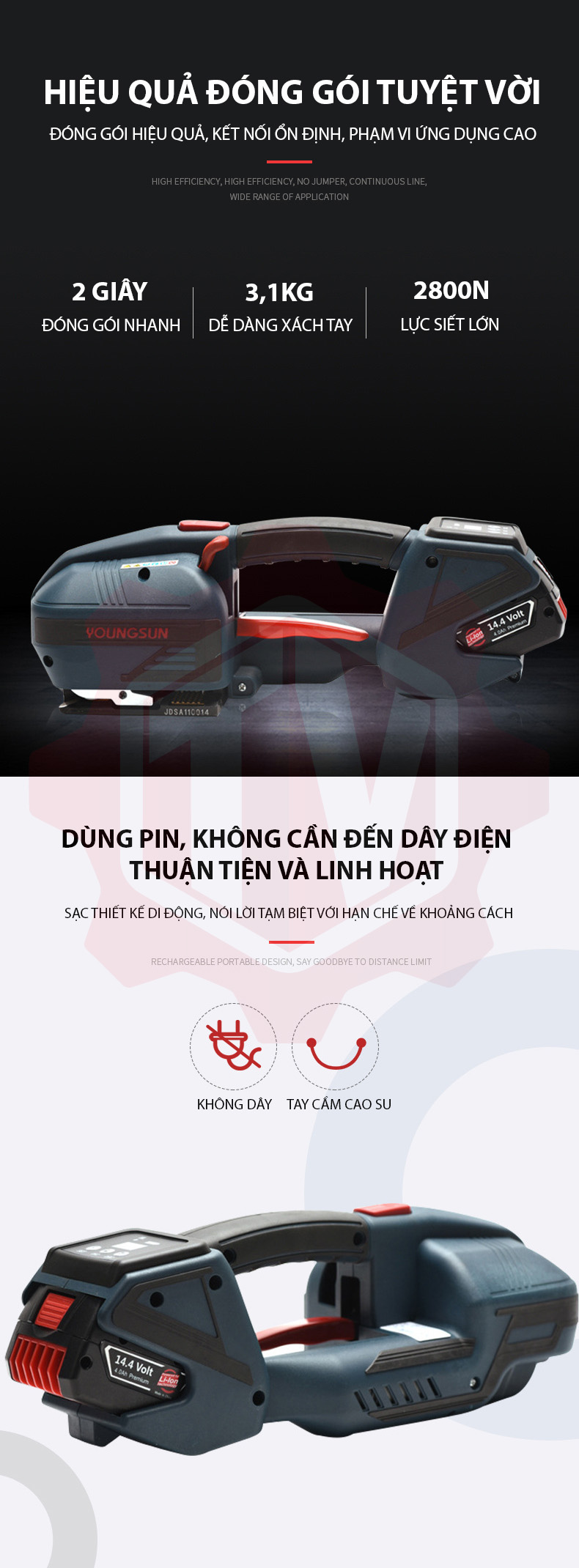 JDSA 13 16 3 – máy Máy đai thùng bán tự động (pin) tại ThinhVuongJSC.VN