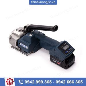Máy đai dây PP PET dùng pin V1 cầm tay – Hình ảnh máy tự động | ThinhVuongJSC.VN TV DP05 May dai day PP PET dung pin V1 cam tay 3 – máy tại ThinhVuongJSC.VN