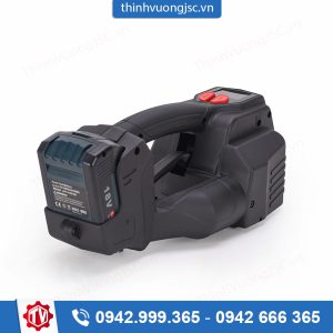 Máy đai dây PP PET dùng pin V6 cầm tay – Hình ảnh máy tự động | ThinhVuongJSC.VN TV DP10 1 May dai day PP PET dung pin V6L cam tay 3 – máy tại ThinhVuongJSC.VN
