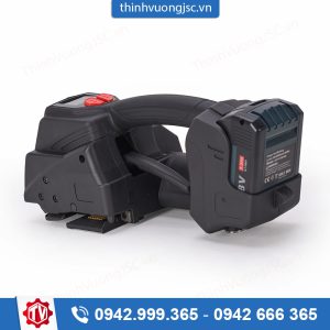 Máy đai dây PP PET dùng pin V6 cầm tay – Hình ảnh máy tự động | ThinhVuongJSC.VN TV DP10 May dai day PP PET dung pin V6 cam tay 4 – máy tại ThinhVuongJSC.VN