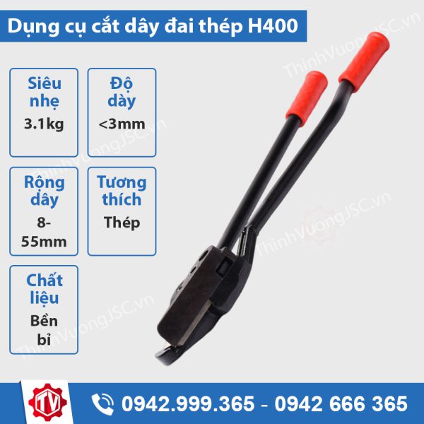 dụng cụ cắt dây đai thép h400