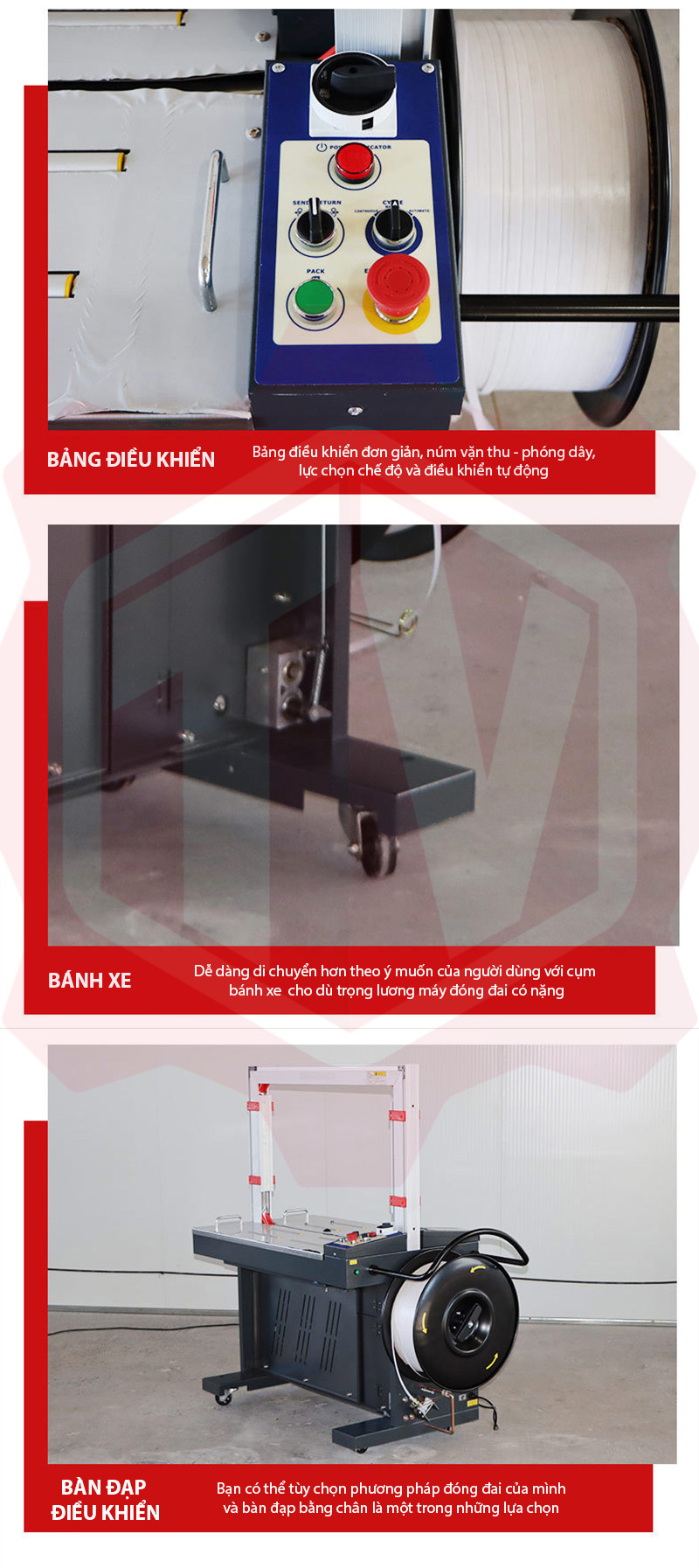 Máy đai thùng tự động MH-X201 – Hình ảnh máy tự động | ThinhVuongJSC.VN MH-X201