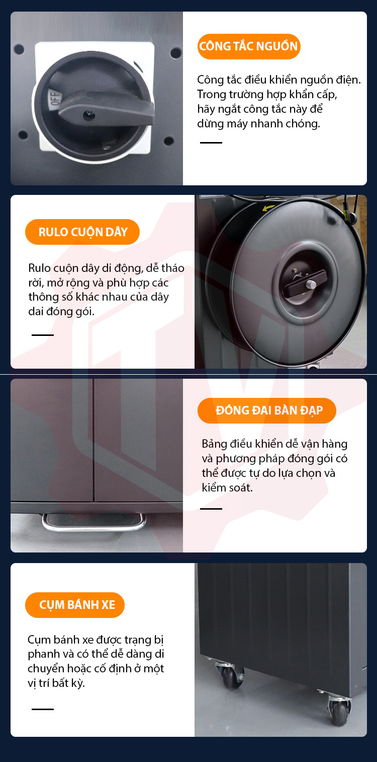 Máy đai thùng tự động YS-309 – Hình ảnh máy tự động | ThinhVuongJSC.VN YS-309