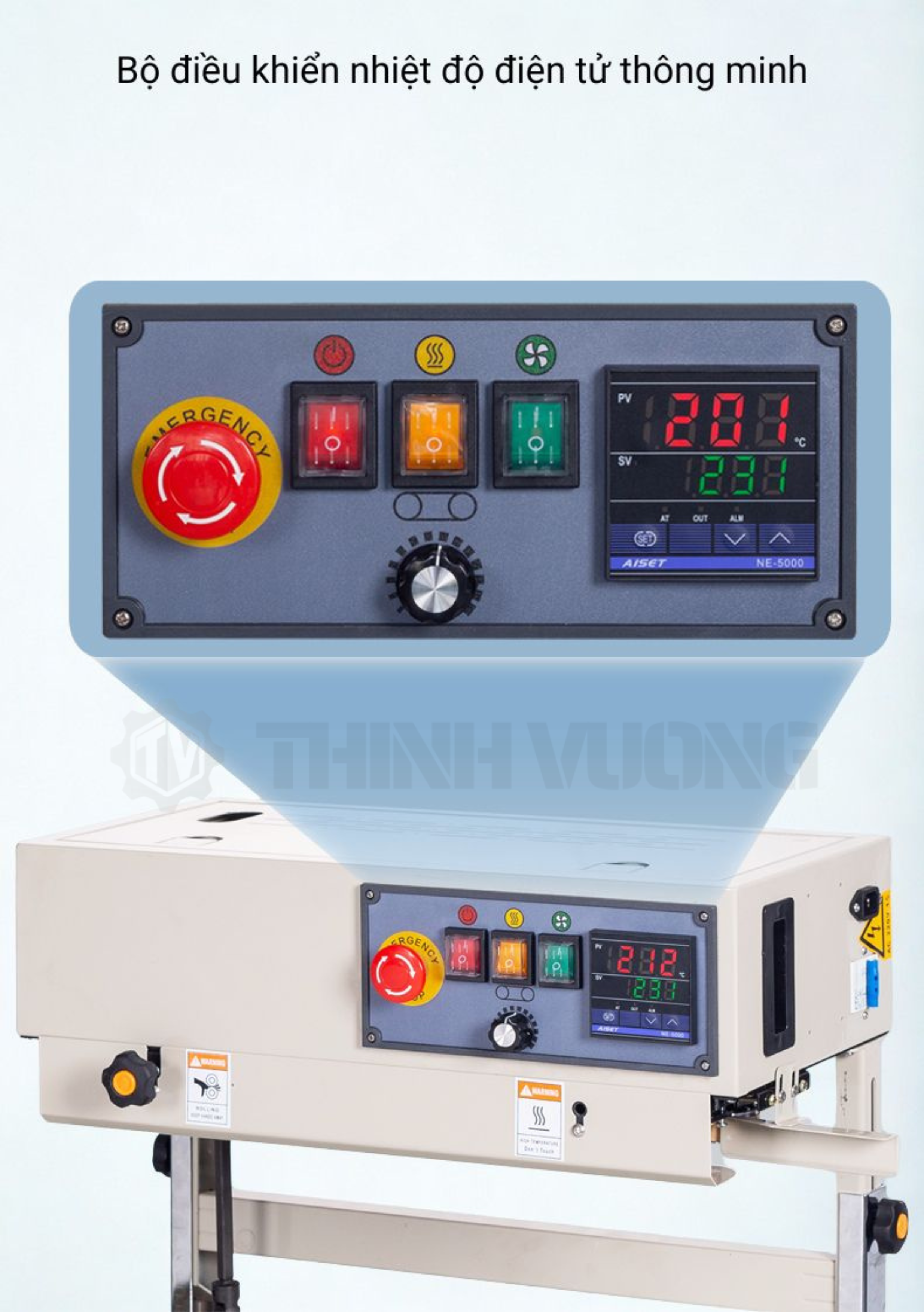 Máy hàn miệng túi liên tục điều chỉnh độ cao FR-900V CE – Hình ảnh máy tự động | ThinhVuongJSC.VN may han mieng tui lien tuc dieu chinh do cao fr 900v ce 2 – máy tại ThinhVuongJSC.VN