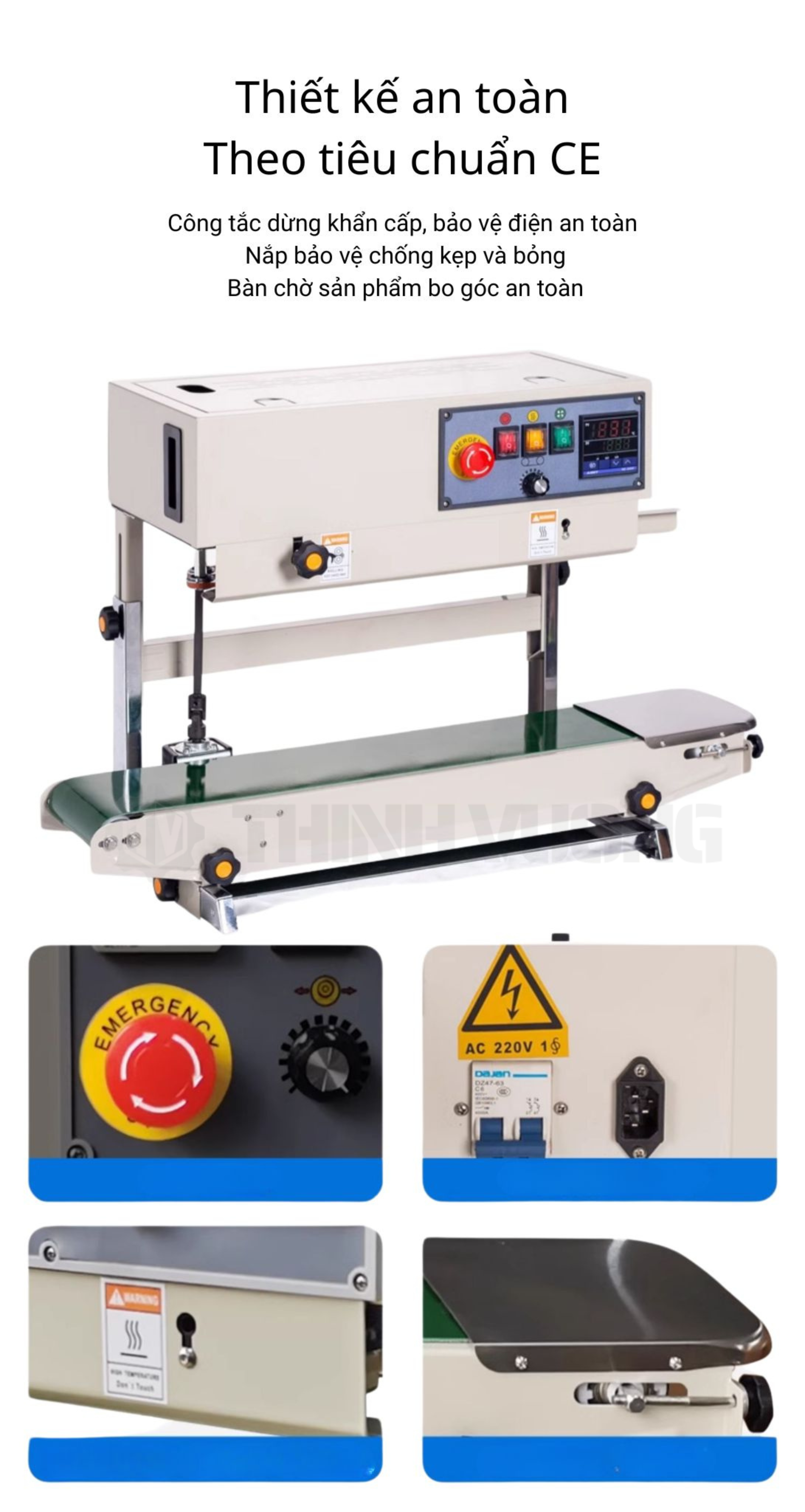 Máy hàn miệng túi liên tục điều chỉnh độ cao FR-900V CE – Hình ảnh máy tự động | ThinhVuongJSC.VN may han mieng tui lien tuc dieu chinh do cao fr 900v ce 4 – máy tại ThinhVuongJSC.VN