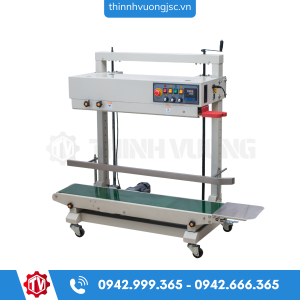 Máy hàn miệng túi liên tục in date điều chỉnh độ cao FRD-1200V ( CE, phun sơn ) – Hình ảnh máy tự động | ThinhVuongJSC.VN may han mieng tui lien tuc in date dieu chinh do cao frd 1200v ce phun son – máy tại ThinhVuongJSC.VN