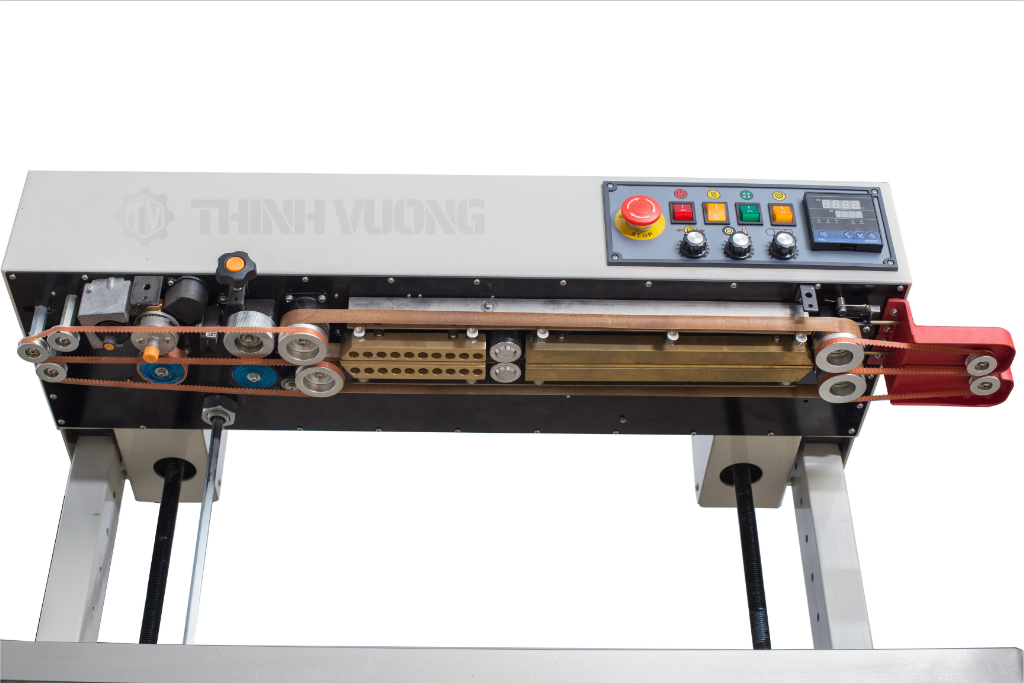 Máy hàn miệng túi liên tục in date điều chỉnh độ cao FRD-1200V ( CE, phun sơn ) – Hình ảnh máy tự động | ThinhVuongJSC.VN may han mieng tui lien tuc in date dieu chinh do cao frd 1200v ce phun son 7 – máy tại ThinhVuongJSC.VN