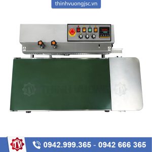 Máy hàn miệng túi liên tục in date FRM-1000W – Hình ảnh máy tự động | ThinhVuongJSC.VN may han mieng tui lien tuc in date frm1000w bang tai 40cm inox 2 – máy tại ThinhVuongJSC.VN