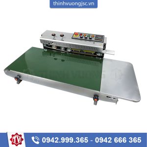 Máy hàn miệng túi liên tục in date FRM-1000W – Hình ảnh máy tự động | ThinhVuongJSC.VN may han mieng tui lien tuc in date frm1000w bang tai 40cm inox 3 – máy tại ThinhVuongJSC.VN