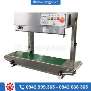 Máy hàn miệng túi liên tục thổi khí điều chỉnh độ cao DBF-1000ANV (CE, phun sơn)