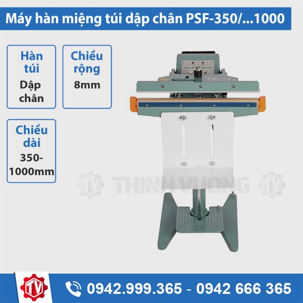 Máy hàn miệng túi dập chân PSF