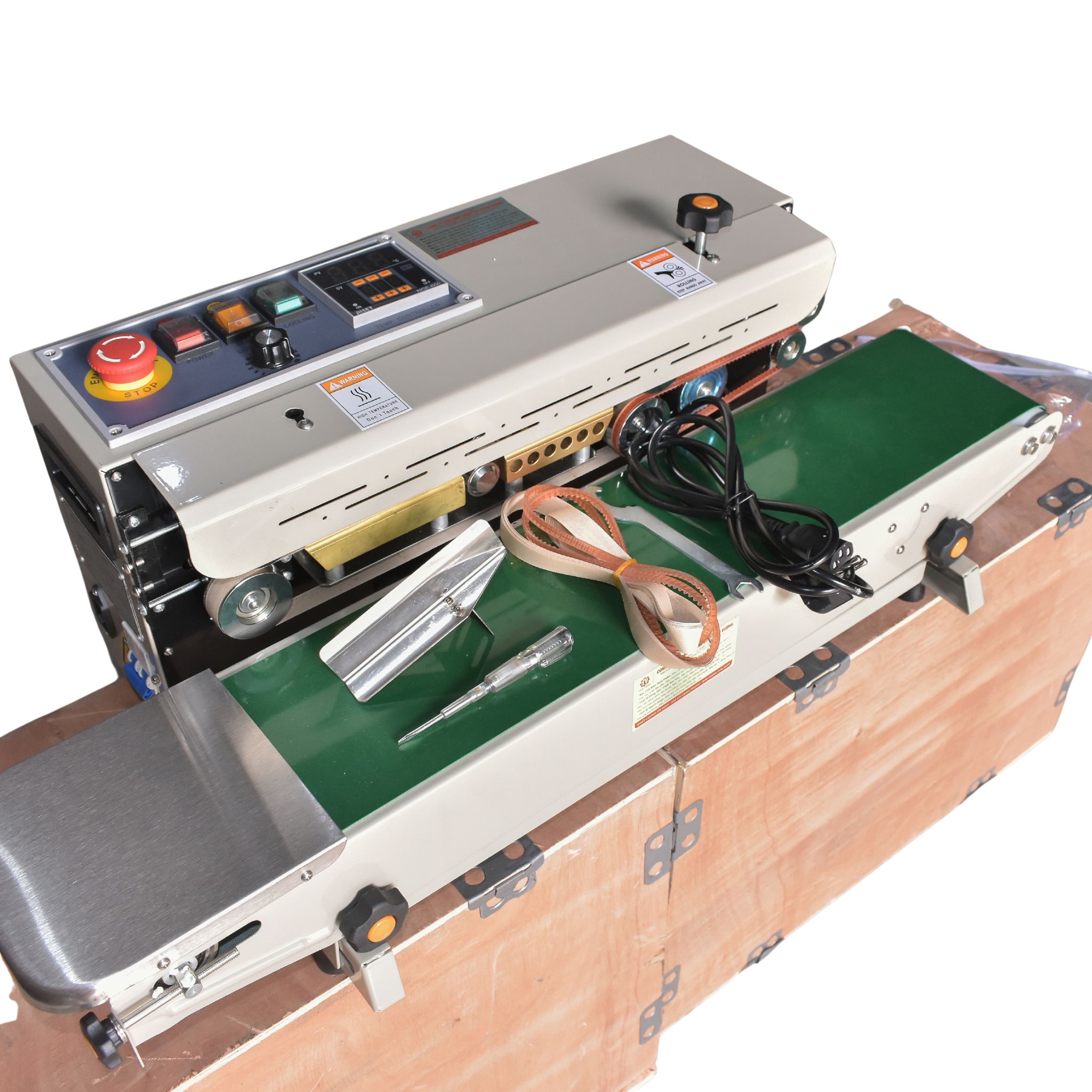 Máy hàn miệng túi liên tục hướng từ trái qua phải FR-900 – Hình ảnh máy tự động | ThinhVuongJSC.VN may han mieng tui lien tuc huong tu trai qua phai 2 – máy tại ThinhVuongJSC.VN